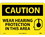 NMC 10" X 14" Vinyl Safety Identification Sign, Wear Hearing Protection In.., Price/each