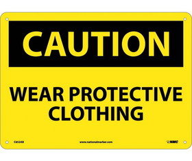 NMC C652 Caution Wear Protective Clothing Sign