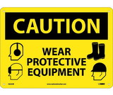 NMC C653 Caution Wear Protective Equipment Sign