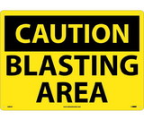 NMC C663LF Large Format Caution Blasting Area Sign