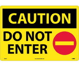 NMC C665LF Large Format Caution Do Not Enter Sign