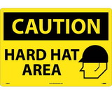 NMC C666LF Large Format Caution Hard Hat Area Sign