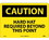 NMC 10" X 14" Vinyl Safety Identification Sign, Hard Hat Required Beyond Th.., Price/each