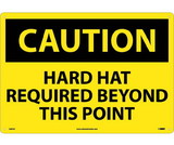 NMC C667LF Large Format Caution Hard Hat Required Sign