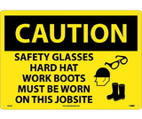 NMC C670LF Large Format Caution Ppe Required Sign