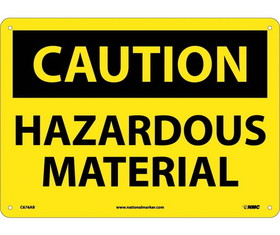 NMC C676 Caution Hazardous Material Sign