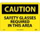 NMC 10" X 14" Vinyl Safety Identification Sign, Safety Glasses Required In This Area, Price/each