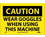 NMC 7" X 10" Vinyl Safety Identification Sign, Wear Goggles When Using This Machine, Price/each