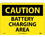 NMC 7" X 10" Vinyl Safety Identification Sign, Battery Chargng Area, Price/each