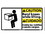 NMC 10" X 18" Vinyl Safety Identification Sign, 10 X 18 Caution Bend Knees While Lifting, Price/each