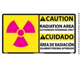 NMC CBA15 Radiation Area Authorized Personnel Sign