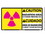 NMC 10" X 18" Vinyl Safety Identification Sign, Radiation Area Authorized Personnel, Price/each