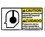 NMC 10" X 18" Vinyl Safety Identification Sign, 10 X 18 Caution Hearing Protection, Price/each