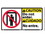 NMC 10" X 18" Vinyl Safety Identification Sign, Do Not Enter/Cuidado No, Price/each