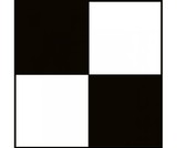NMC CBT20118 Checkerboard Safety Tape Black/White