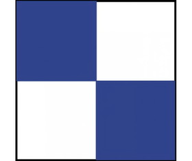 NMC CBT20418 Checkerboard Safety Tape Blue/White