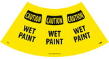 NMC CCS2 Caution Wet Paint Cone Sleeve Sign, VINYL .014, 11