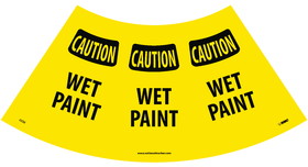 NMC CCS2 Caution Wet Paint Cone Sleeve Sign, VINYL .014, 11" x 21.75"