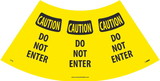 NMC CCS3 Caution Do Not Enter Cone Sleeve Sign, VINYL .014, 11