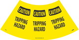 NMC CCS6 Caution Tripping Hazard Cone Sleeve Sign, VINYL .014, 11