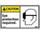 NMC CGA10LBL Caution Eye Protection Required Label, Adhesive Backed Vinyl, 3" x 5", Price/5/ package