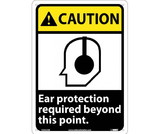 NMC CGA23 Caution Ear Protection Required Sign