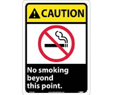 NMC CGA2 Caution No Smoking Beyond This Point Sign