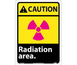 NMC CGA32 Caution Radiation Area Sign