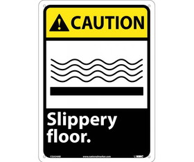 NMC CGA34 Caution Slippery Floor Sign