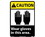 NMC 10" X 14" Vinyl Safety Identification Sign, Wear Gloves In This Area, Price/each