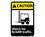 NMC 7" X 10" Vinyl Safety Identification Sign, Watch For Forklift Traffic, Price/each