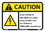 NMC 7" X 10" Vinyl Safety Identification Sign, Caution Electrical Panel Hazard Sign, Price/each
