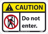 NMC CGA40 Caution, Do Not Enter Sign