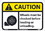 NMC 7" X 10" Vinyl Safety Identification Sign, Caution Wheels Must Be Chocked Sign, Price/each