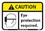 NMC 10" X 7" Vinyl Safety Identification Sign, Eye Protection Required, Price/each