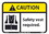 NMC 10" X 7" Vinyl Safety Identification Sign, Safety Vest Required, Price/each