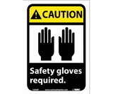 NMC CGA8 Caution Safety Gloves Required Sign