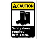 NMC CGA9 Caution Safety Shoes Required In This Area Sign