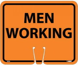 NMC CS10 Safety Cone Men Working Sign, PLASTIC CONE SIGN, 10.38