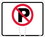 NMC CS11 Safety Cone No Parking Sign, PLASTIC CONE SIGN, 10.38" x 12.63", Price/each