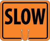NMC CS12 Safety Cone Slow Sign, PLASTIC CONE SIGN, 10.38