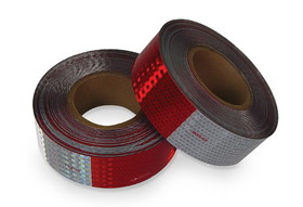 NMC CT2RW Conspicuity Reflective Tape Red/White, TAPE, 2" x 150'