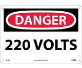 NMC D100 Danger 220 Volts Sign
