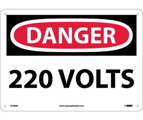 NMC D100 Danger 220 Volts Sign