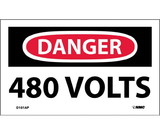 NMC D101LBL Danger 480 Volts Label