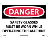 NMC D107 Danger Eye Protection Must Be Worn Sign