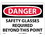 NMC 7" X 10" Vinyl Safety Identification Sign, Safety Glasses Required Beyond This Poin, Price/each