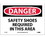 NMC 7" X 10" Vinyl Safety Identification Sign, Safety Shoes Required In This Area, Price/each