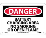 NMC D133 Danger Battery Charging Area Sign