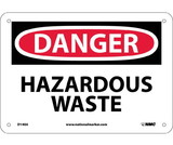 NMC D140 Danger Hazardous Waste Sign